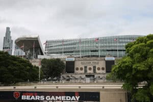 CHICAGO, ILLINOIS - AUGUST 17: A general view of Solider Field prior to the NFL Preseason 2025 game between Buffalo Bills and Chicago Bears at Soldier Field on August 17, 2025 in Chicago, Illinois.