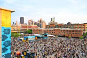 PITTSBURGH, PENNSYLVANIA - APRIL 24: A detailed view of the Fan Fest is seen during Round Two of the 2026 NFL Draft at Acrisure Stadium on April 24, 2026 in Pittsburgh, Pennsylvania.
