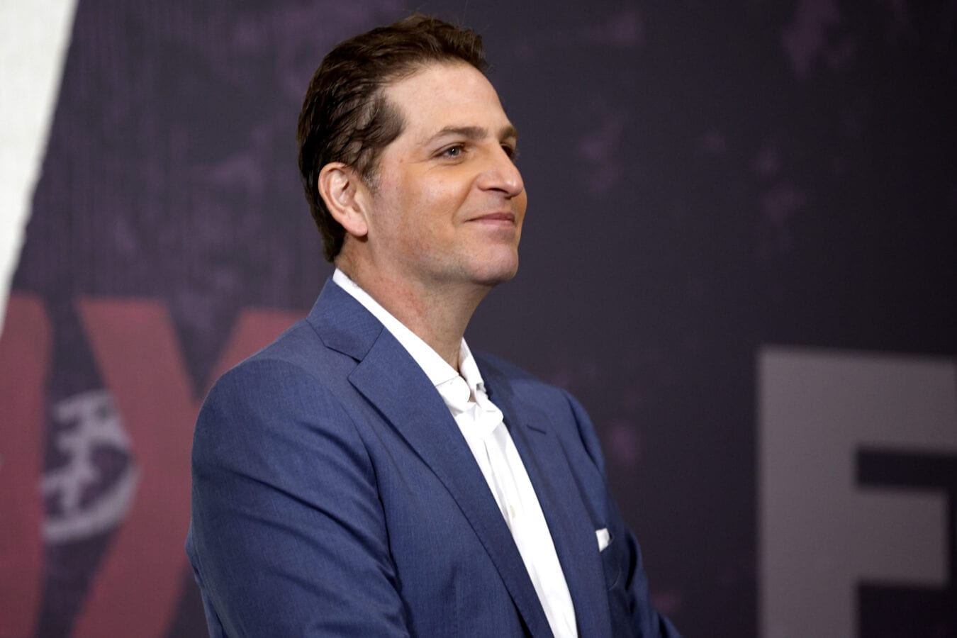 NEW ORLEANS, LOUISIANA - FEBRUARY 06: NFL Insider and NFL Reporter, Peter Schrager, speaks to media during FOX Sports Media Day at Ernest N. Morial Convention Center on February 06, 2025 in New Orleans, Louisiana.