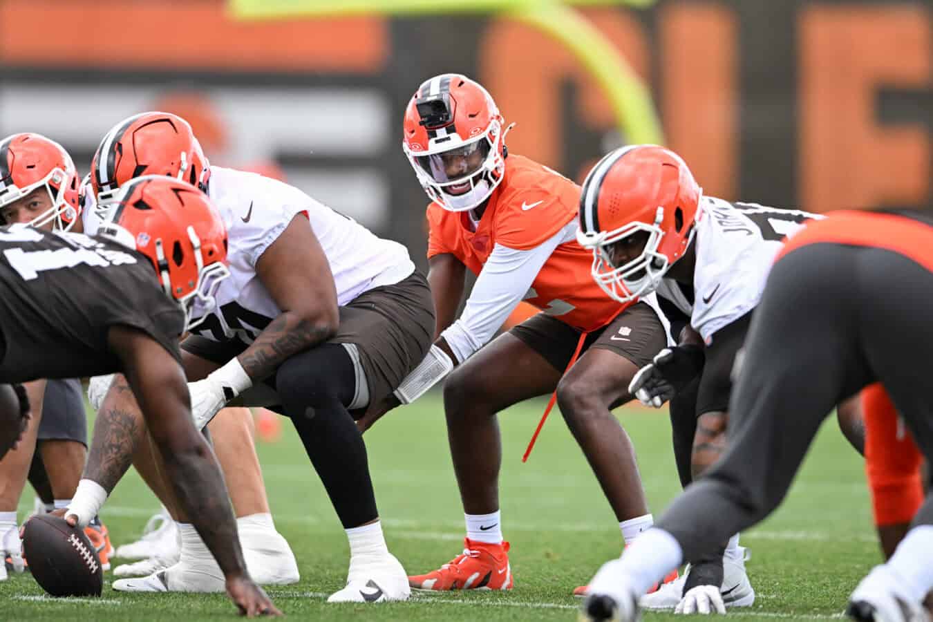 BEREA, OHIO - JUNE 11: Shedeur Sanders #2 of the Cleveland Browns runs a drill during the Cleveland Browns Mandatory Minicamp at CrossCountry Mortgage Campus on June 11, 2026 in Berea, Ohio.