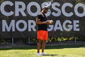 BEREA, OHIO - JUNE 03: Executive vice president, football operations & general manager Andrew Berry of the Cleveland Browns looks on during the Cleveland Browns OTA Offseason Workouts at CrossCountry Mortgage Campus on June 03, 2026 in Berea, Ohio.
