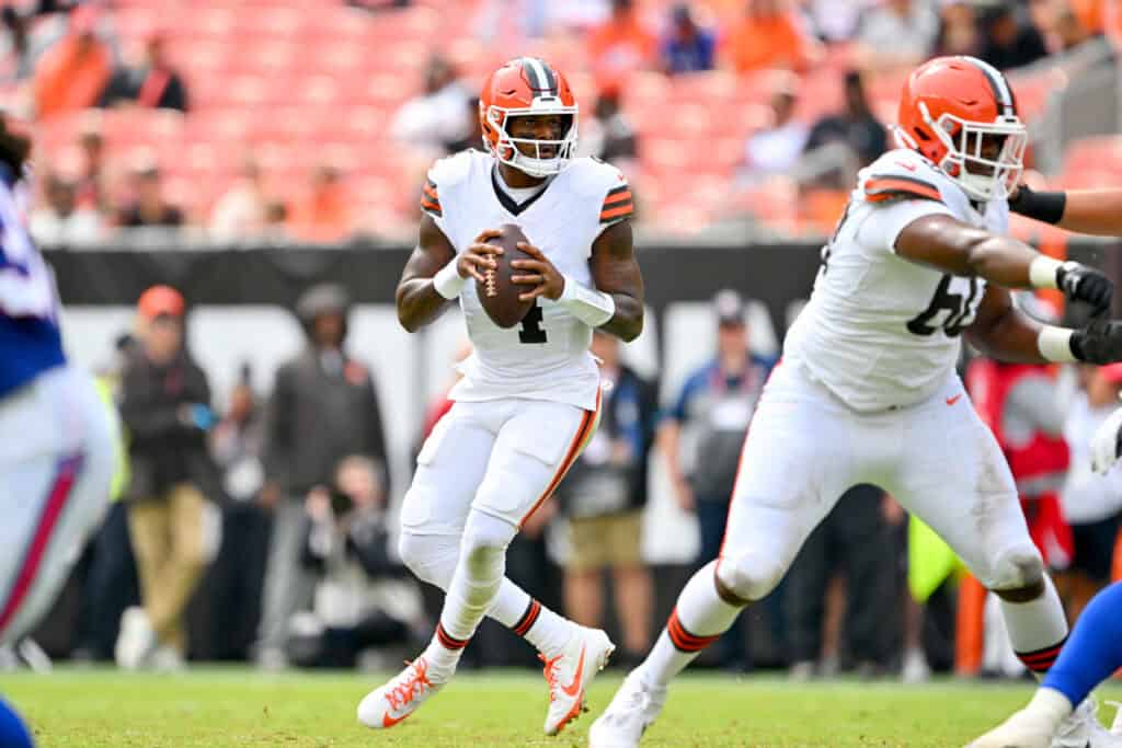 Bills at Huntington Bank Field on August 22, 2026 in Cleveland, Ohio. The Bills defeated the Browns 31-7.