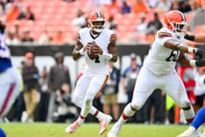 Bills at Huntington Bank Field on August 22, 2026 in Cleveland, Ohio. The Bills defeated the Browns 31-7.
