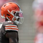TAMPA, FLORIDA - SEPTEMBER 20: Deshaun Watson #4 of the Cleveland Browns looks on against the Tampa Bay Buccaneers during the first half of the game at Raymond James Stadium on September 20, 2026 in Tampa, Florida.