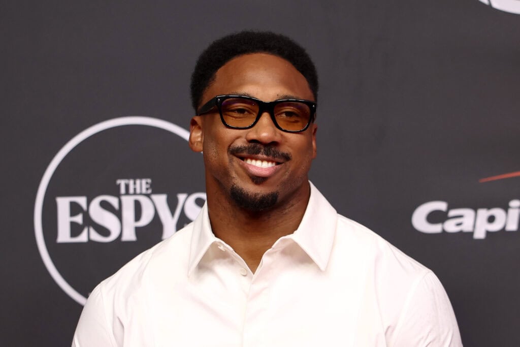 NEW YORK, NEW YORK - JULY 15: Myles Garrett attends the 2026 ESPY Awards at David H. Koch Theater at Lincoln Center on July 15, 2026 in New York City.
