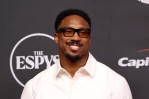 NEW YORK, NEW YORK - JULY 15: Myles Garrett attends the 2026 ESPY Awards at David H. Koch Theater at Lincoln Center on July 15, 2026 in New York City.